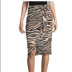 Worthington faux wrap skirt